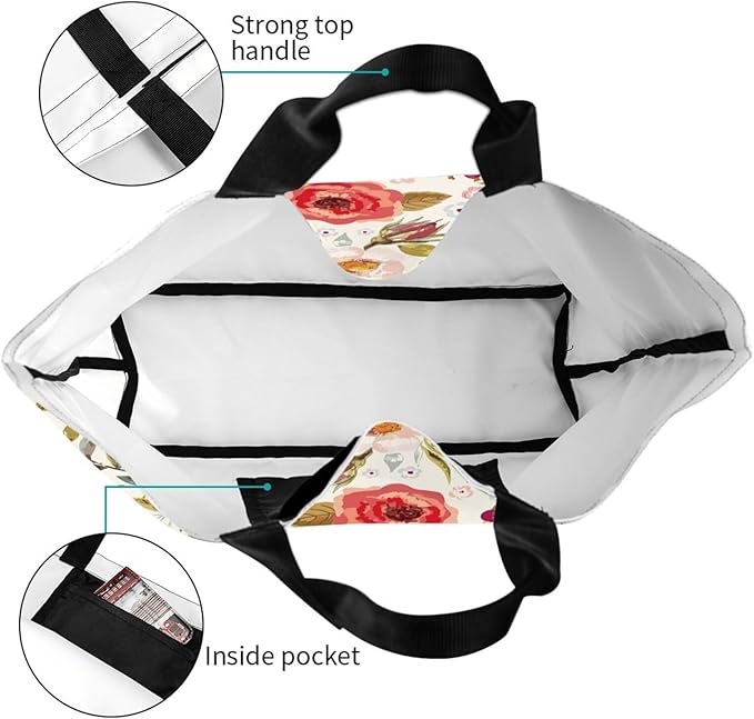 Sunflower Tote Bag For Women, Waterproof Shoulder Bags Big Reusable Grocery Handbag For Shopping Picnic Work Beach