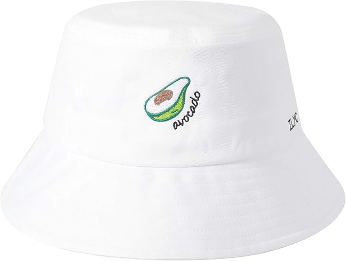 ZLYC Unisex Fashion Embroidered Bucket Hat Summer Fisherman Cap for Men Women