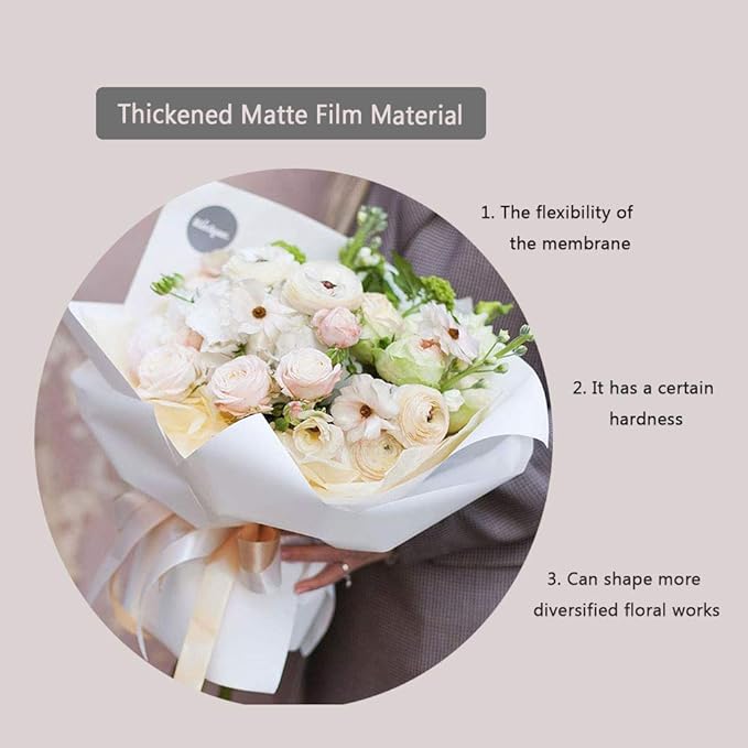 FWSA WRAPS Flower Wrapping Paper Roll Red Korean Floral Bouquet Packing Supplies Waterproof Fresh Flowers Gift Packaging Marterials (COLOR 12)