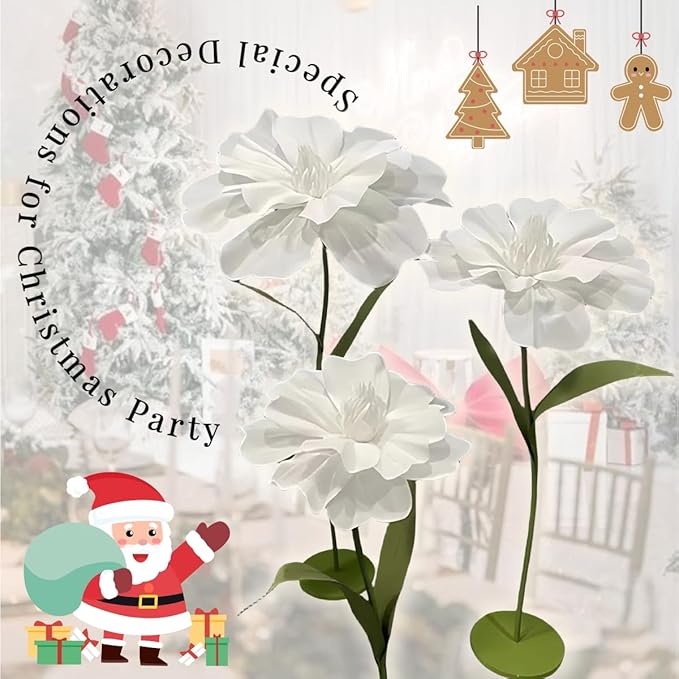 Giant Artificial Flower, 4.6ft Large EVA Flower Backdrop Decorations for Wedding Birthday Christmas Party Photography Shop Window Home Decor Props, Blue