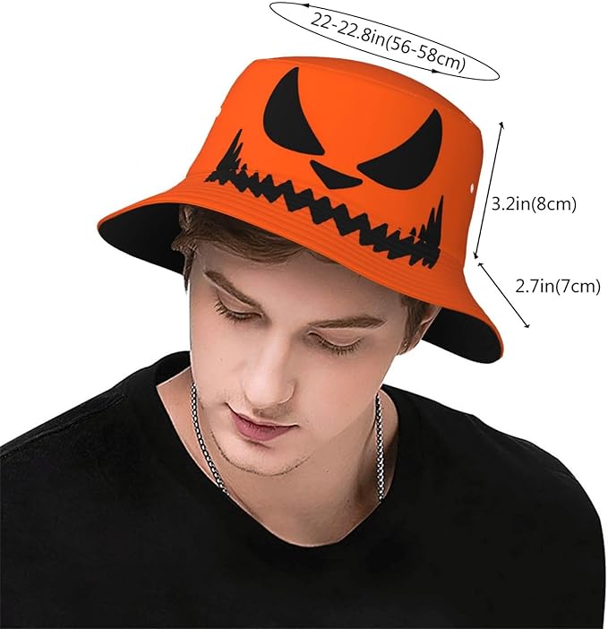 Bucket Hat for Women Men, Summer Print Hat Travel Packable Sun Cap Outdoor Hat for Women and Men