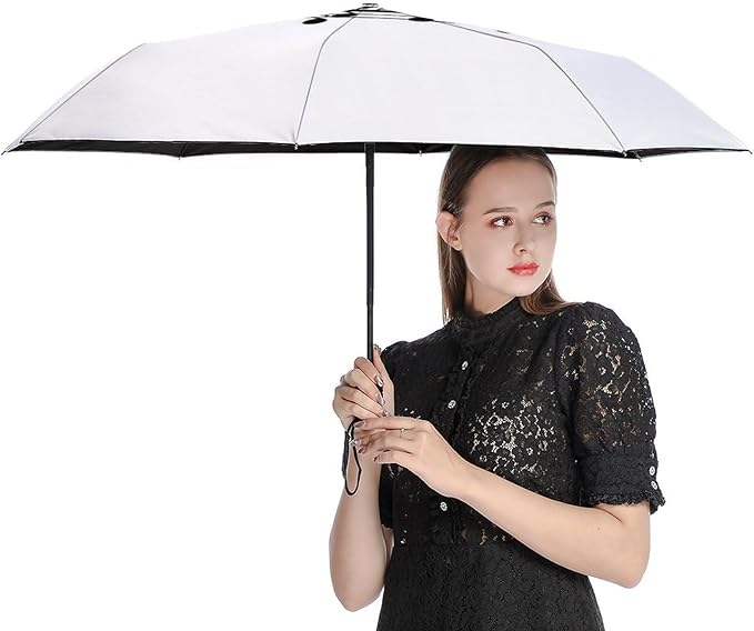 Fashion 3 Fold Sunny Rain Sunscreen Umbrella Portable Automatic Umbrella
