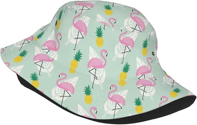 Small Daisy Green Chrysanthemum Flower Bucket Hats Fashion Sun Cap Packable Outdoor Fisherman Hat for Women and Men