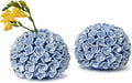 Two's Company Hydrangea Flower Bud Vases and Taper Candle Holders, 5.5-Inch, Set of 2