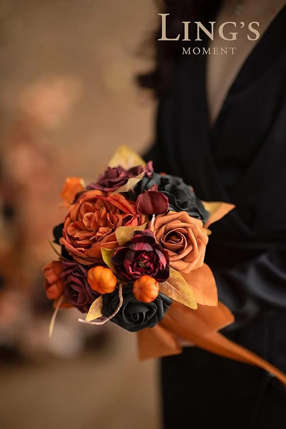 Ling's Moment Artificial Rose Flowers 50pcs Foam Roses w/Stem for DIY Wedding Bouquets Centerpieces Bridal Shower Party Home Decorations (Regular 3/50pcs'')