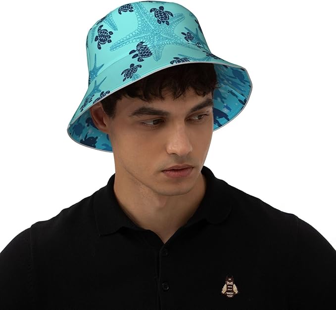 Hat Reversible Fisherman Hats Double Sided Wearing for Women Men Boys Girls