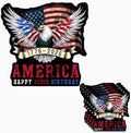HANDICHI Design 5-Pack 6 Inch America 250th Birthday Stickers (1776–2026), Waterproof Patriotic Eagle & Flag Vinyl Decals