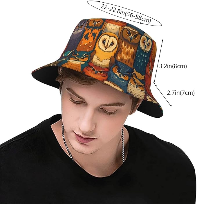 Rustic Autumn Cows and Pumpkins Bucket Hat Novelty Sun Hats Trendy Fisherman Cap for Men and Women