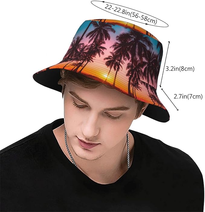 Small Daisy Green Chrysanthemum Flower Bucket Hats Fashion Sun Cap Packable Outdoor Fisherman Hat for Women and Men