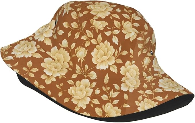 Rustic Autumn Cows and Pumpkins Bucket Hat Novelty Sun Hats Trendy Fisherman Cap for Men and Women