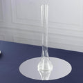 Efavormart 6 Pack Clear Heavy Duty Eiffel Tower Glass Vases with Round Base, Tall Skinny Flower Bud Vase Centerpieces - 16"