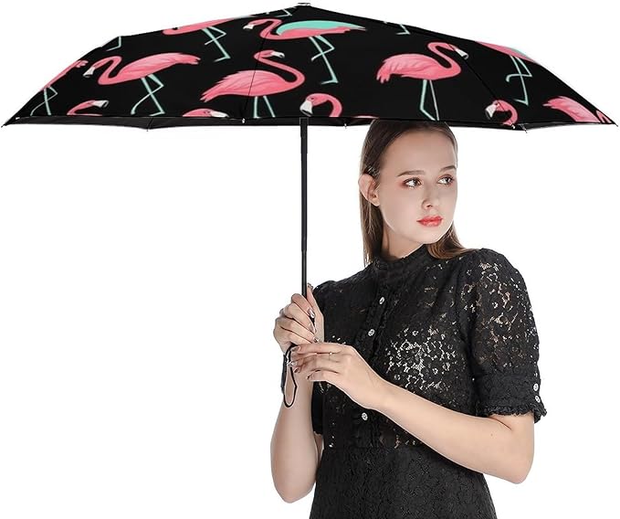 Fashion 3 Fold Sunny Rain Sunscreen Umbrella Portable Automatic Umbrella