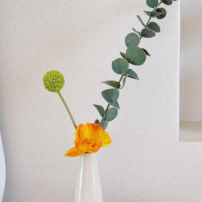 50 Pcs Artificial Eucalyptus Stems Fake Eucalyptus Greenery Branches for Floral Arrangements, Wedding Centerpiece, Crafts