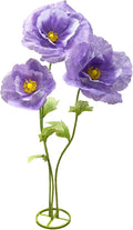 Giant Purple Artificial Hydrangea Flowers, 3Pack Large Fake Paper Flower for Decoration, No Fading 6.1Ft Tall Artificial Silk Flower Party Banquet Background Decor for Indoor Outdoors Large Bouquet