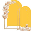 Metal Arch Backdrop Stand and Cover Set, 8FT, 6.6FT Party Backdrop, Easy to Assemble, Backdrop Stand for Parties, Birthday, Baby Shower