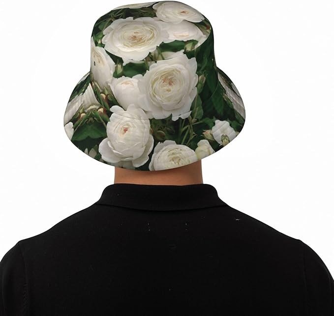 Rose Bucket Hat Womens Fisherman Hat Flower Sun Hats Cute Caps Rose Flower Hats for Women Outdoor