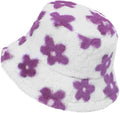 Winter Soft Faux Fur Plush Bucket Hat, Lovely Fisherman Cap, Fashion Outdoor Thick Warm Sun Cap for Women