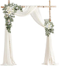 Arch Flowers with Drapes Kit (Pack of 3) for Wedding Ceremony Arbor and Reception Backdrop Decoration Wedding Welcome Signs Floral Birthday Party Decoration