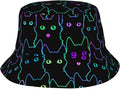 Psychedelic Bucket Hat Fisherman Cap for Women Men, Trippy Art Casual Travel Beach Sun Hats for Summer