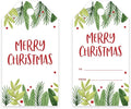 Andaz Press Christmas Holiday Season Classic Gift Tags, Merry Christmas to from Classic Favor Tags, Holly and Berry Branches Design, for Holiday Events, Parties, and Favors, 60-Pack