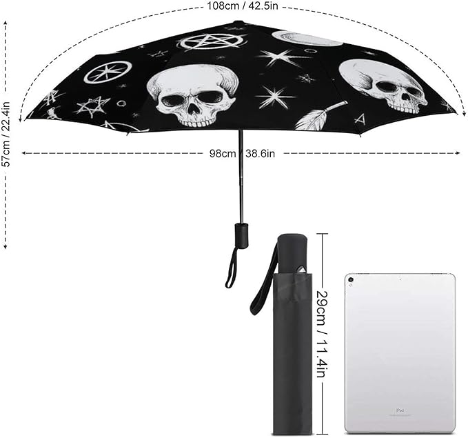 Fashion 3 Fold Sunny Rain Sunscreen Umbrella Portable Automatic Umbrella