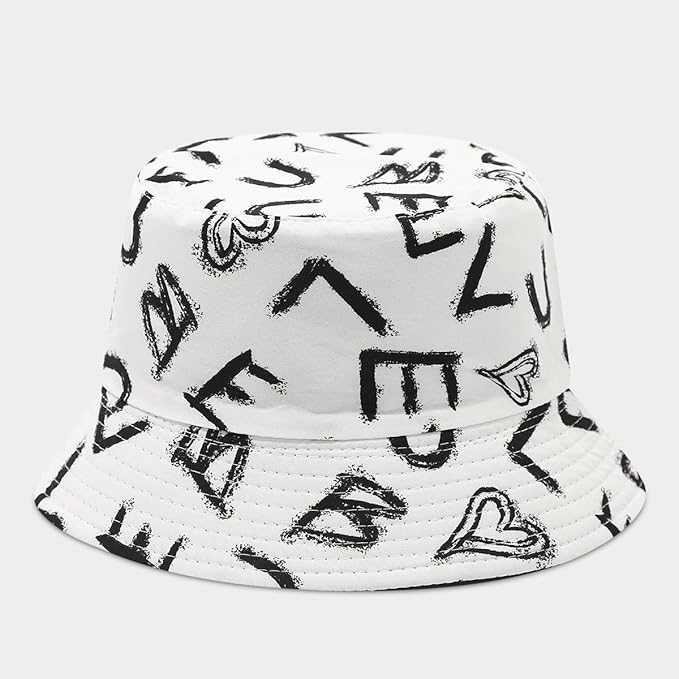 Quanhaigou Bucket Hat for Men Women,Packable Reversible Printed Sun Hats,Fisherman Outdoor Summer Travel Hiking Beach Caps
