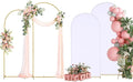 Arch Backdrop Stand and Cover Set,6.6FT, 6FT Wedding Arch Frame,Balloon Arch Stand for Birthday Party, Graduation,Ceremony,Baby Shower Decorations