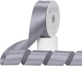 Gray Satin Ribbon, Double Faced 2 Inch X 50 Yards Gray Ribbon, Premium Satin Ribbon for Gift Wrapping, Crafts, Hair Bow Making, Sewing, Flower Bouquet, Wedding Party Decor