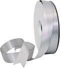 Morex Ribbon Double Face Satin Ribbon 7/8" X 50 YD Light Silver Ribbon for Gift Wrapping, Birthday Gift Cards, Satin Dress for Women, Silk Ribbons for Crafts, Wedding Gifts for Couple