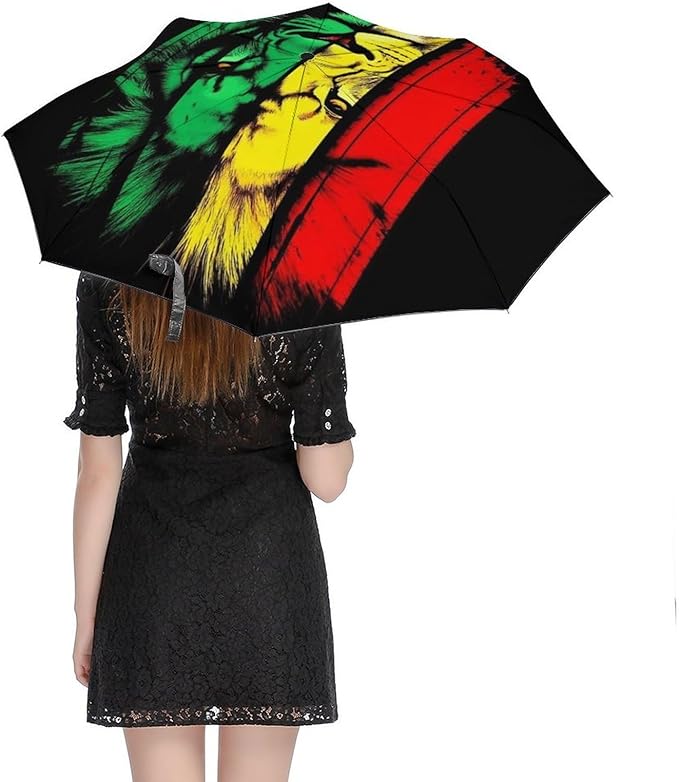 Fashion 3 Fold Sunny Rain Sunscreen Umbrella Portable Automatic Umbrella