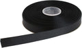 Solid Grosgrain Ribbon 25 Yard Each Roll 100% Polyester Woven Edge (5/8", Black)