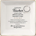 HOME SMILE Ceramic Ring Dish Jewelry Tray for Mom Sister Friends