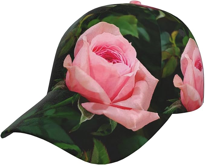 Rose Snapback Cap Womens Baseball Hats Flower Floral Sun Cap Women's Baseball Caps Cute Hats
