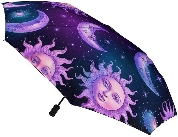 3 Fold Car Umbrella Folding Portable Automatic Umbrella Sunny Rain Sunscreen