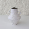 Rustic Small Ceramic Vase, Handcrafted Black Farmhouse Vase, Wabi Sabi Pottery Decor for Kitchen, Bedroom, Office, Living Room, Bathroom, Shelf Centerpiece Table
