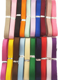 20Yards 3/8" (10mm) Single Face Solid Satin Polyester Ribbon Colorful Assorted for Gift Wrapping Happy Birthday Party Decorations