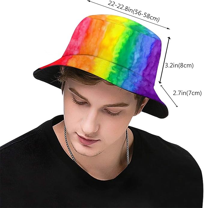 Bucket Hat for Women Men, Summer Print Hat Travel Packable Sun Cap Outdoor Hat for Women and Men