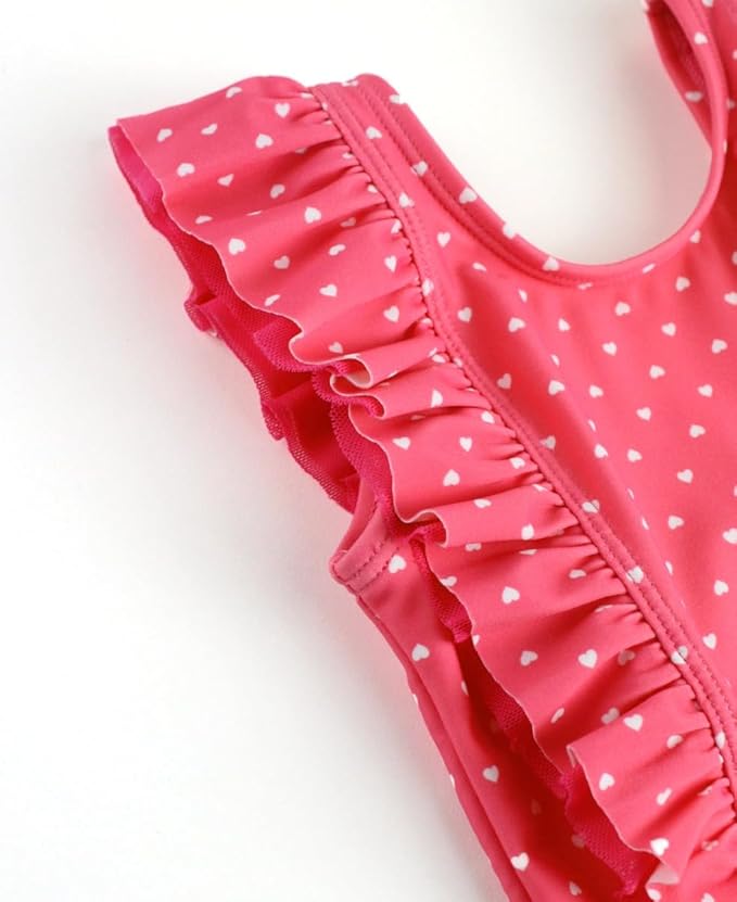 RuffleButts® Baby/Toddler Girls Ruffle Strap One Piece Swimsuit w/UPF 50+ Sun Protection