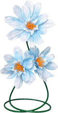 Giant Daisy Fake Flowers for Decoration,37.8" Large Faux Daisy,Big Artificial Flower with Stand for Home Decor,Garden,Hotel,Office,Photography Props,Wedding,Art Gallery,Shop Window Display(Blue)