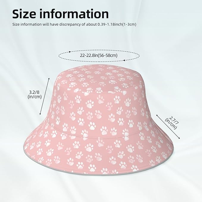 Bucket Hat Double-Side-Wear Reversible Sun Hat Beach Travel Hiking for Women Men