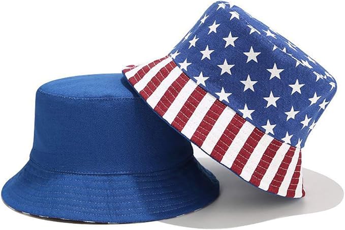 Malaxlx Bucket Hat Beach Sun Hat Fishing Hat for Women Men, Outdoor Travel Reversible Double Side Wear Fisherman Hat