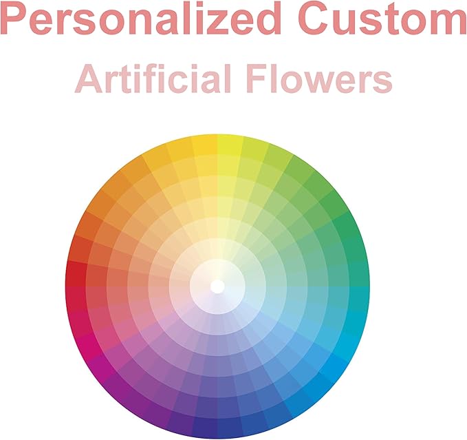 Artificial Flowers, Personalized Custom 100pcs Artificial Rose Colors for Centerpieces Arrangements, Foam Flowers with Stem for Bridal Shower Party Home Decor