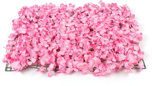 10Pcs 16"x 24" Artificial Flower Wall Panels,Flower Wall Mat Silk Flower Panels for Outdoor Garden Backyard Fence Fence Privacy Screen and Indoor Wall Decor (10Pcs Pink)