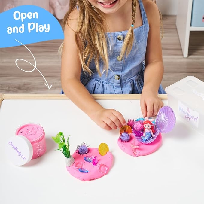 Mini Mermaid Sensory Dough Kit – A Perfect Holiday Gift for Little Ocean Lovers