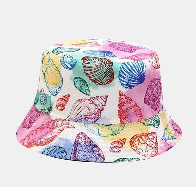 Quanhaigou Bucket Hat for Men Women,Packable Reversible Printed Sun Hats,Fisherman Outdoor Summer Travel Hiking Beach Caps