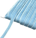 Chenkou Craft Light Blue 25 Yards 3/8" Velvet Ribbon Lots Bulk (Light Blue, 3/8"(10mm))