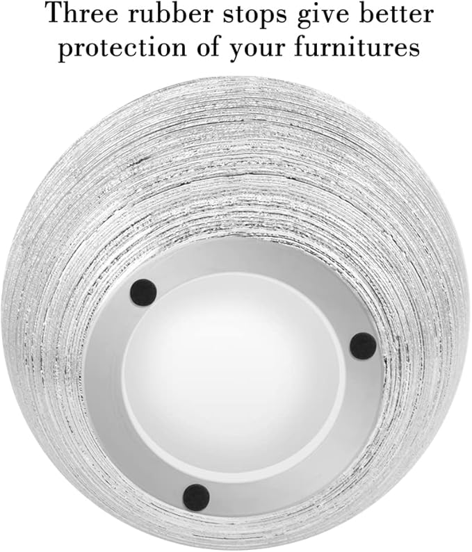 Silver Round Metallic Ceramic Planter Vase Indoor Decorative Centerpieces Flower Pot Sphere Plant Pot