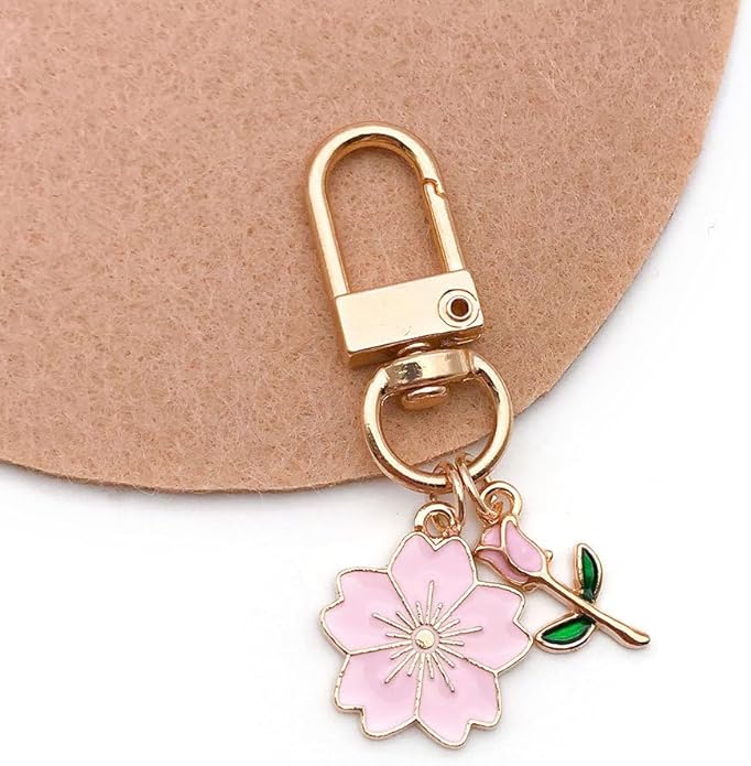 60pcs15 Types Flower Charms For Jewelry Making Enamel Flower Charms For Necklace Bracelet Earring for Gift that Office, Travel & DIY Creators