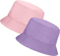 Rosoz 1 & 2 Pack Bucket Hat for Women Men Summer Travel Beach Sun Hat Outdoor Cap Unisex Bucket Hats
