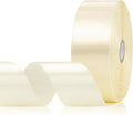 Ivory Satin Ribbon 1-1/2 Inch 60 Yards, Cream Solid Polyester Fabric Ribbons for Eternal Flower Bouquet, Gift Wrapping, Nursery Party, Crafts and Wedding
